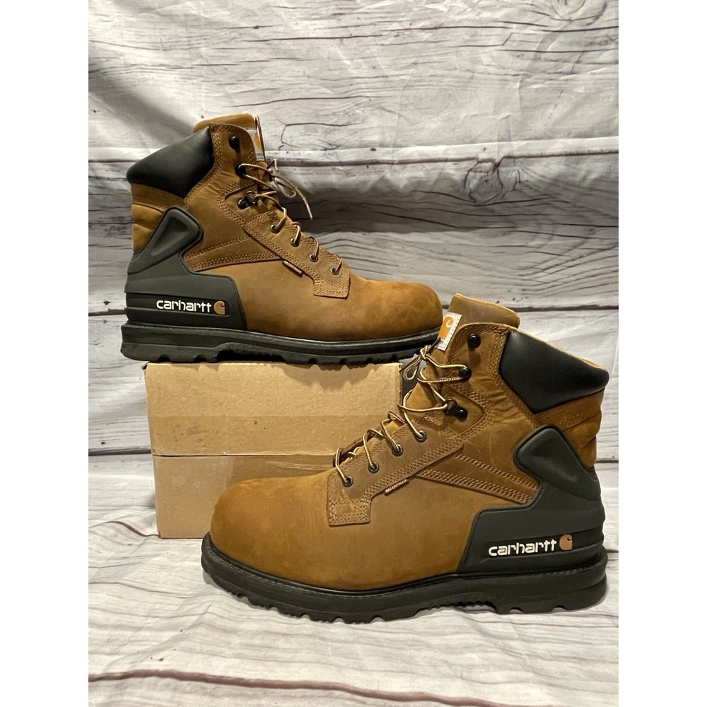 NICE! Carhartt Waterproof 6INCH Steel Toe Work Boots *SIZE 15* CMW6220 No Box
